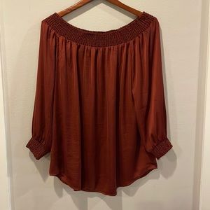 Cabi 3/4 Sleeve Length Blouse with Elastic Cuffs & Collar